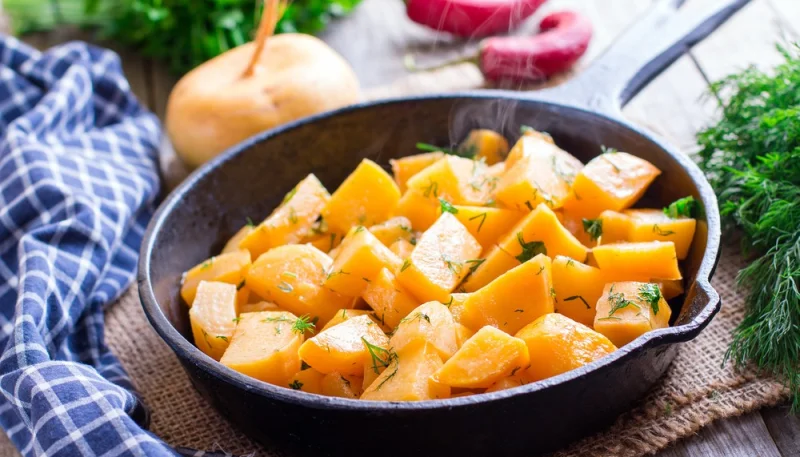 Poêlée de navets et carottes au miel