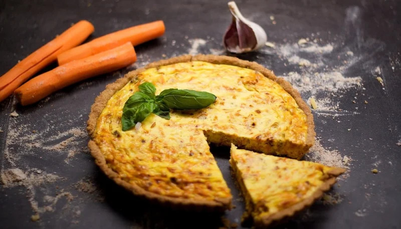 Quiche aux fanes de carottes