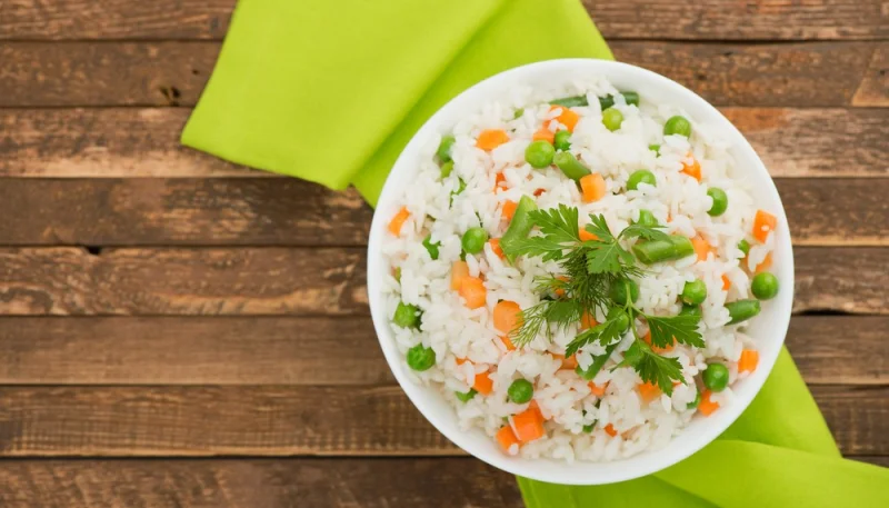Risotto aux petits pois et aux carottes