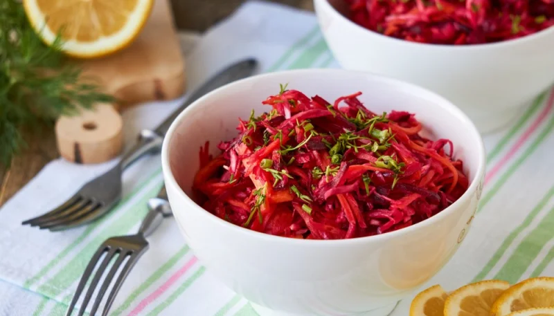 Salade de betteraves et carottes