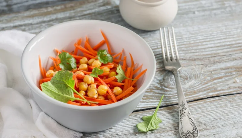 Salade de carottes et pois chiches