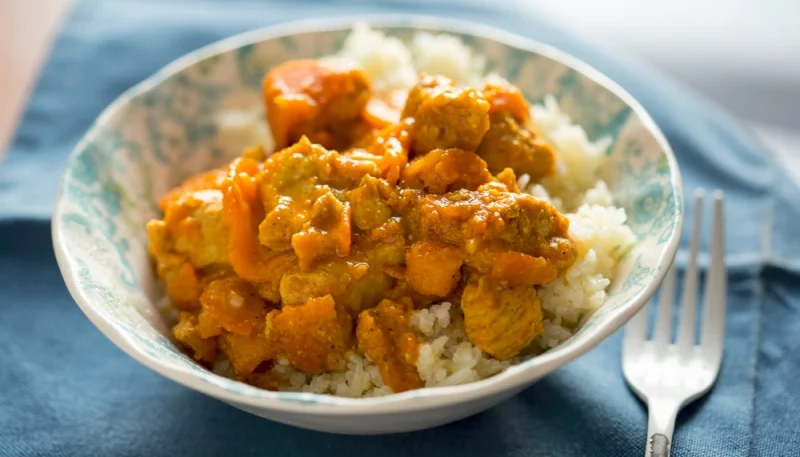 Sauté de dinde aux carottes au curry