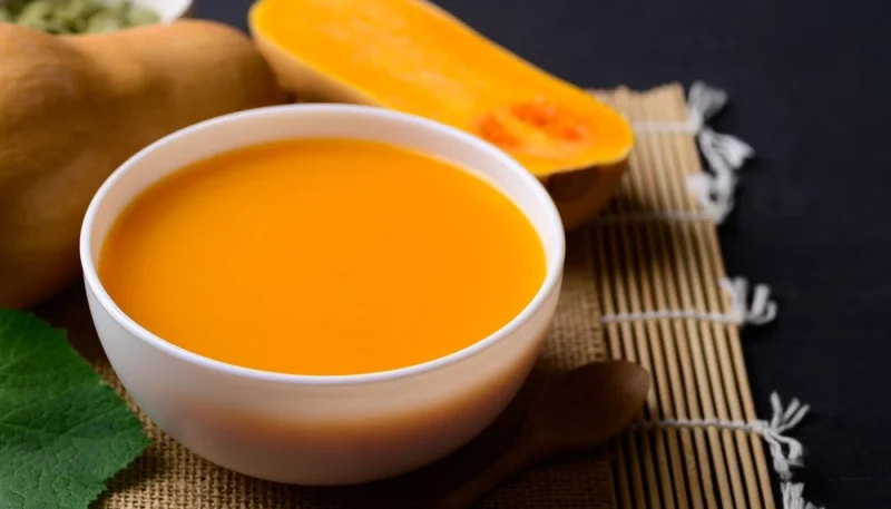 Soupe de butternut, carottes et pommes de terre