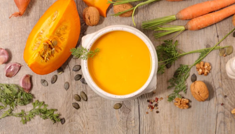 Soupe de courge et carottes