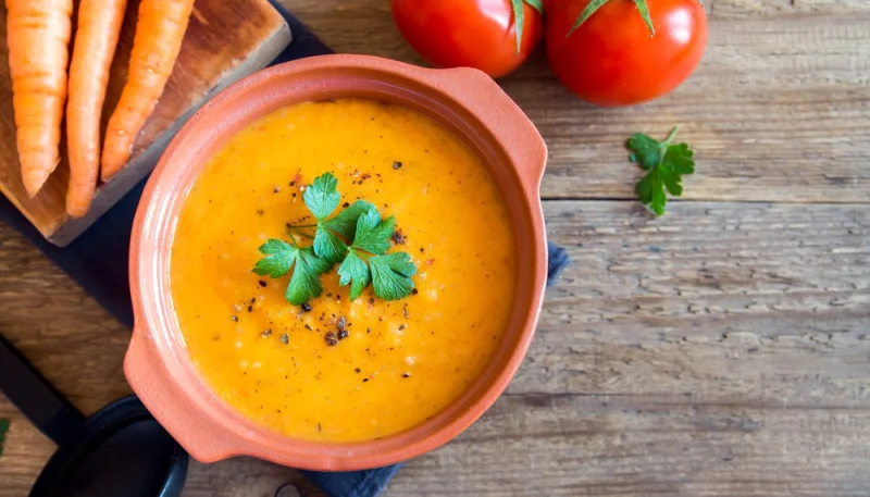 Soupe de tomates et carottes