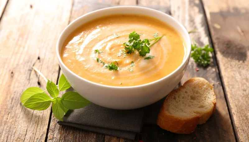 Soupe de topinambours et carottes