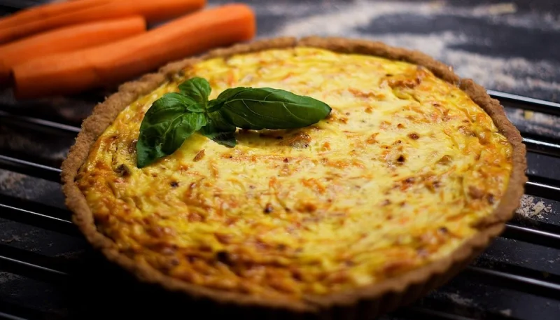 Tarte aux carottes à l'oignon
