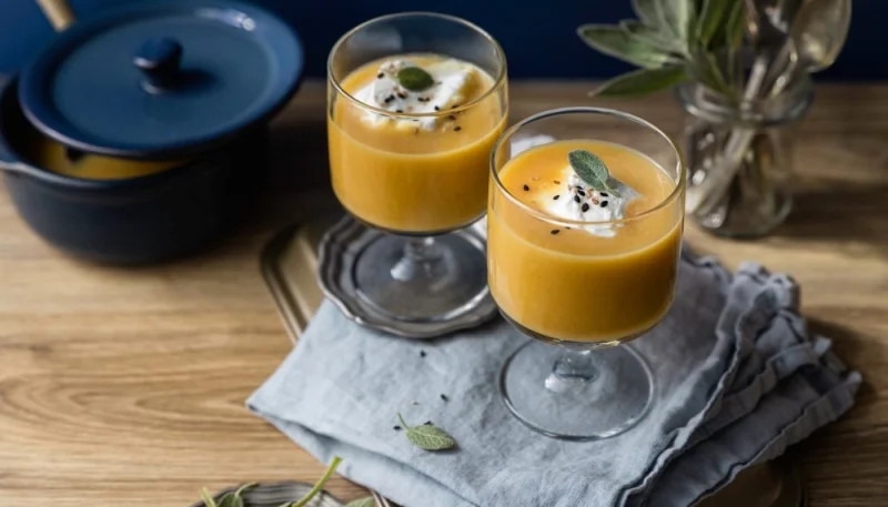 Verrines de carottes au chèvre