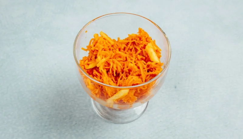 Verrines de carottes râpées au thon