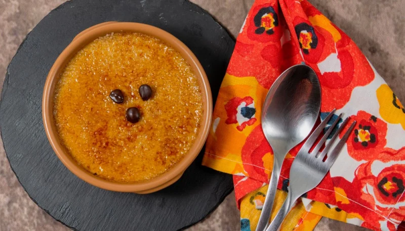 Crème brûlée au café