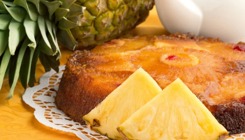 Gâteau ananas caramel