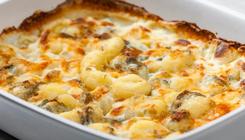 Gratin de gnocchis au poulet