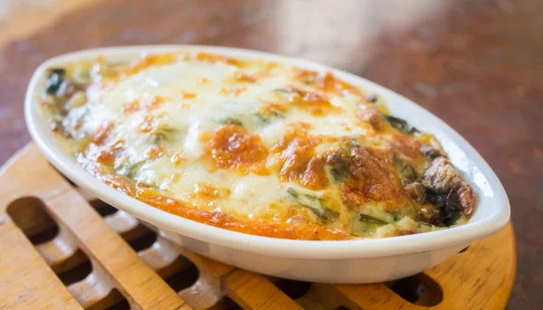 Gratin de gnocchis aux épinards