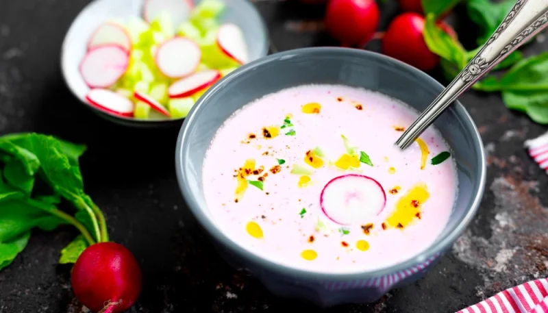 Potage de radis nouveaux