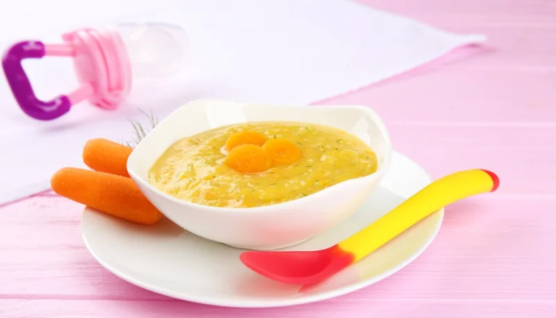 Purée de lentilles corail pour bébé