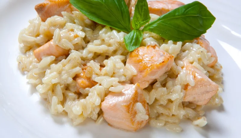 Risotto au saumon au Cookeo