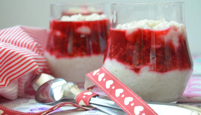 Riz au lait aux fraises