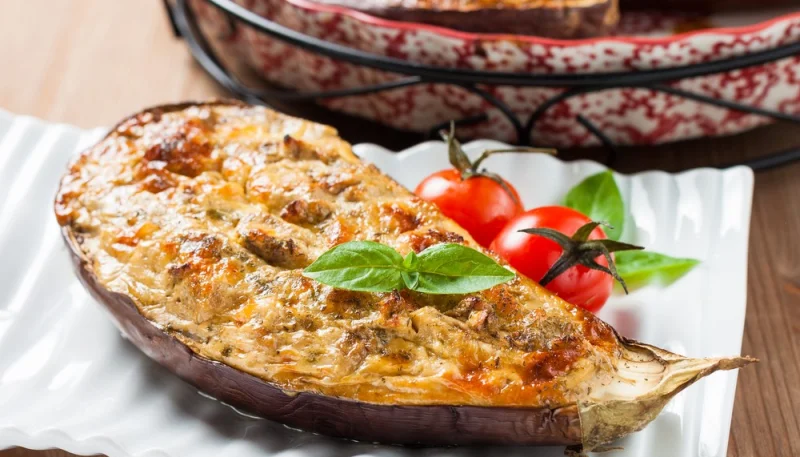 Aubergine au four parmesan