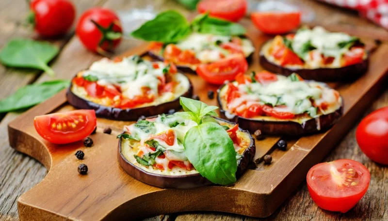 Aubergine façon pizza