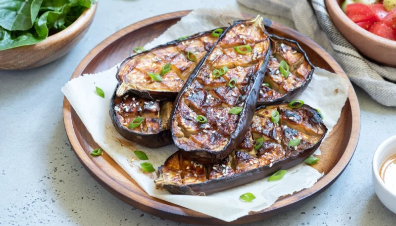 Aubergines miso