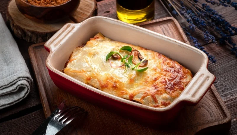 Lasagne aubergine courgette