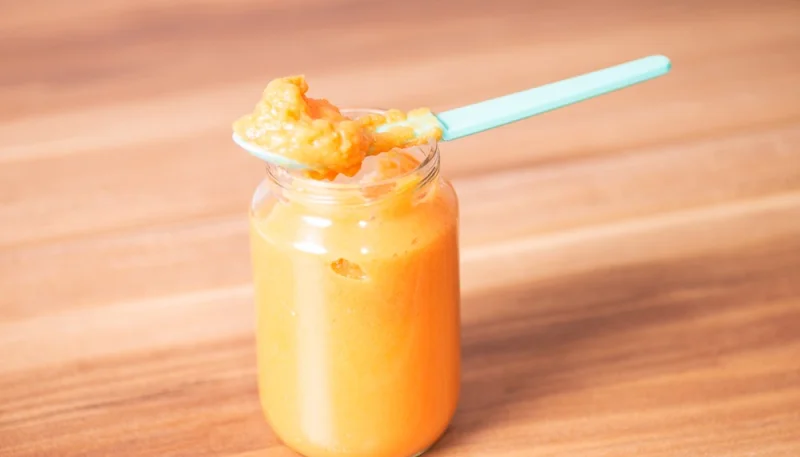 Purée de poisson et légumes pour bébé