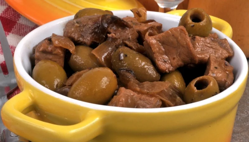 Sauté de veau aux olives