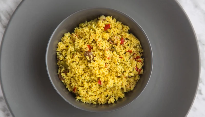 Taboulé de fraise et pistaches