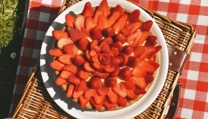Tarte aux fraises et chantilly