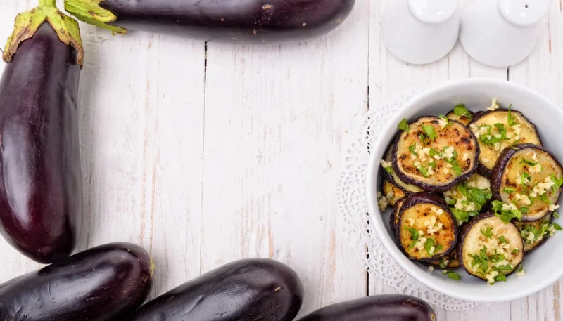 Tranche aubergine au four