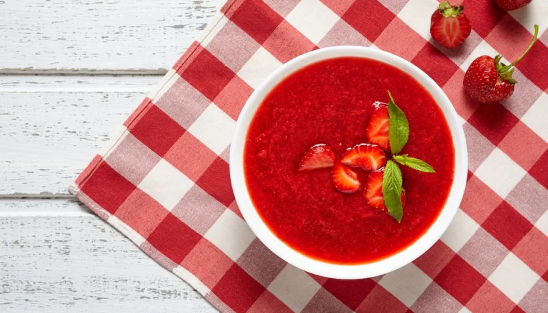 Soupe de fraises