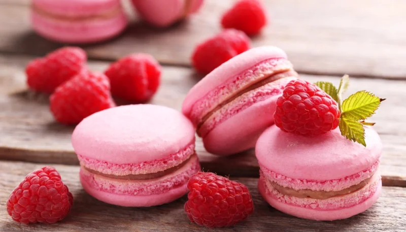 Macarons à la framboise