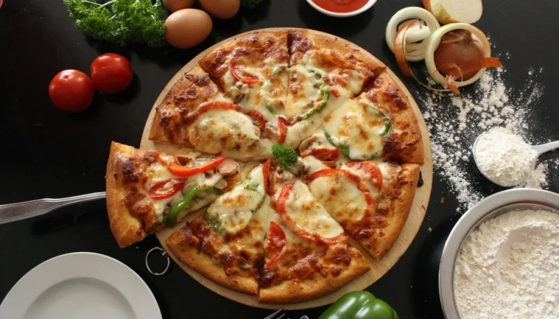 Pizza à la viande hachée