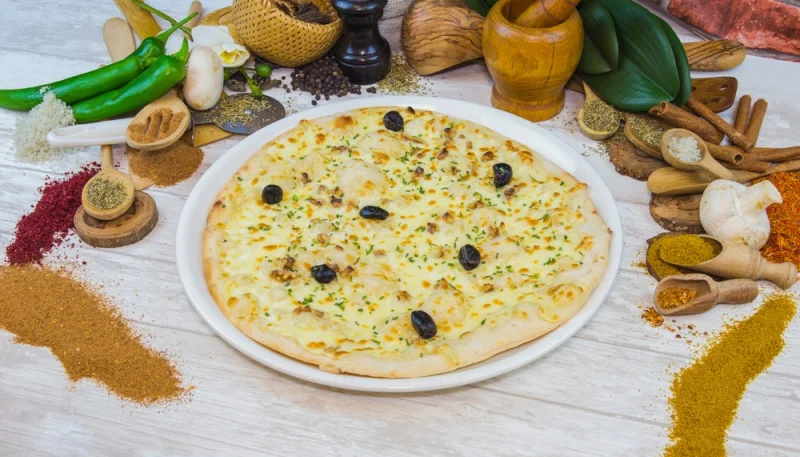 Pizza chèvre et miel