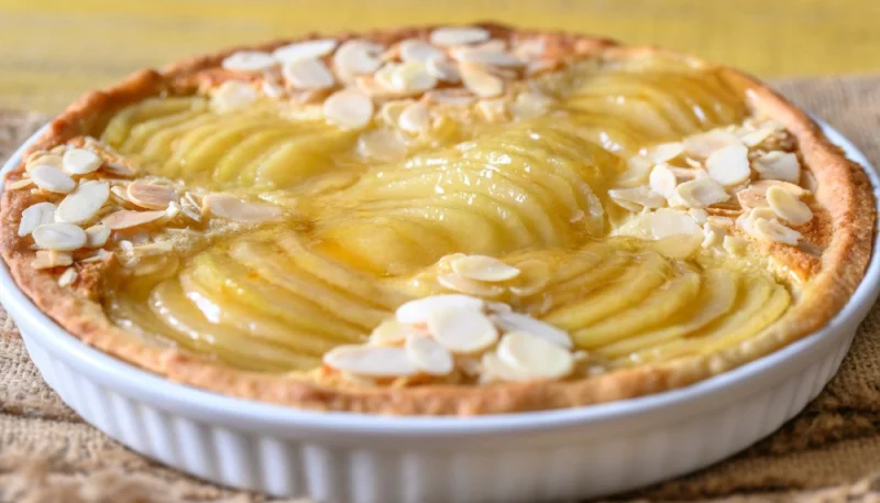 Tarte amandine aux poires