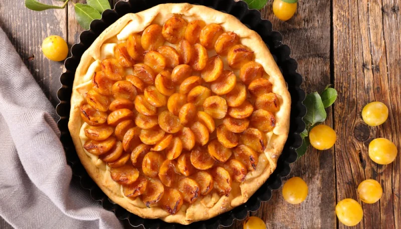 Tarte mirabelles amandes
