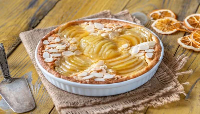 Tarte poire amandine