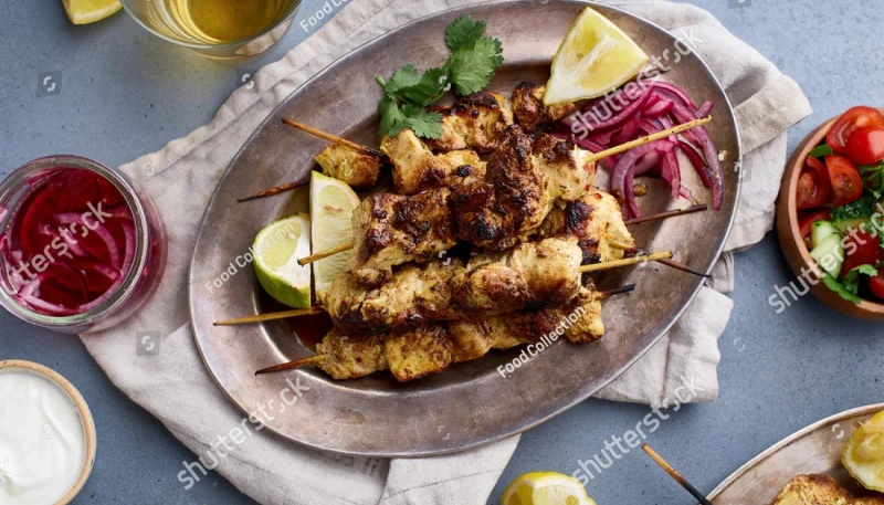Brochettes de dinde au citron