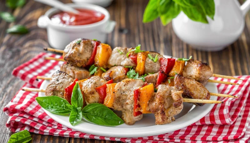 Brochettes de dinde tandoori