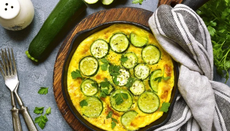 Frittata courgettes