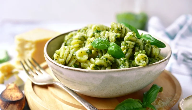 Fusilli au pesto de basilic