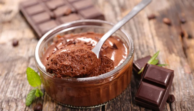 Mousse au chocolat allégée