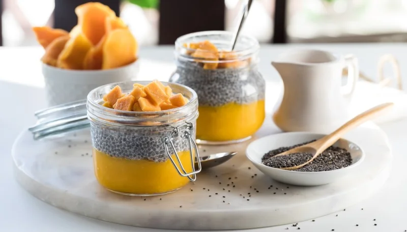 Pudding de chia à la mangue