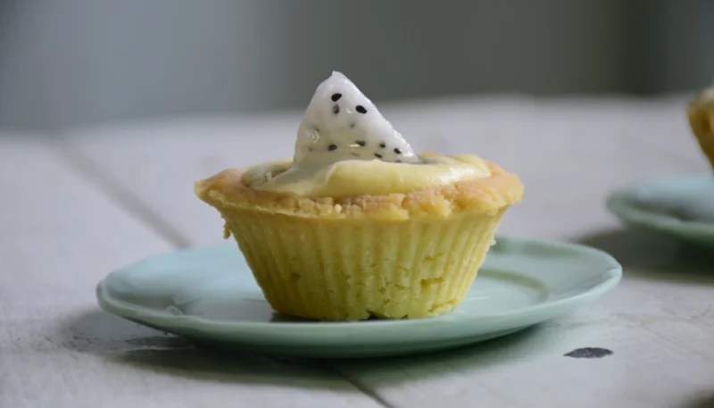 Tartelettes au fruit du dragon/pitaya