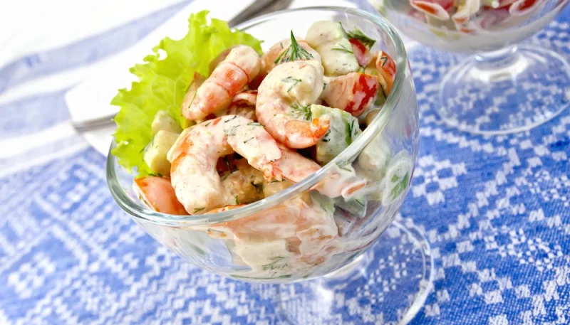 Verrine avocat crevette mayonnaise