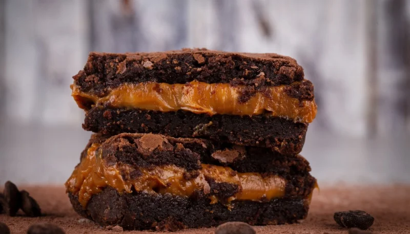 Brownie au caramel