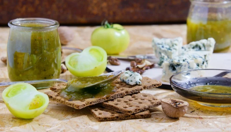 Ketchup de tomates vertes