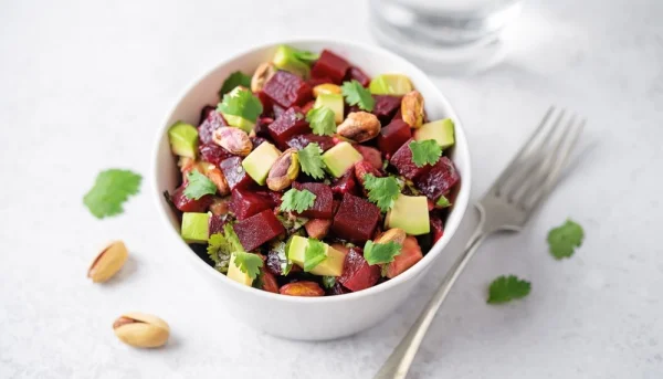Verrine betterave avocat