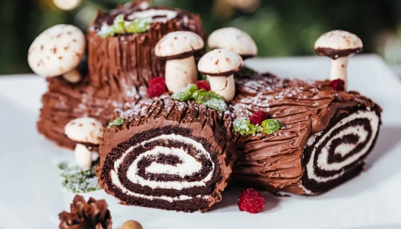 Bûche façon Mont Blanc