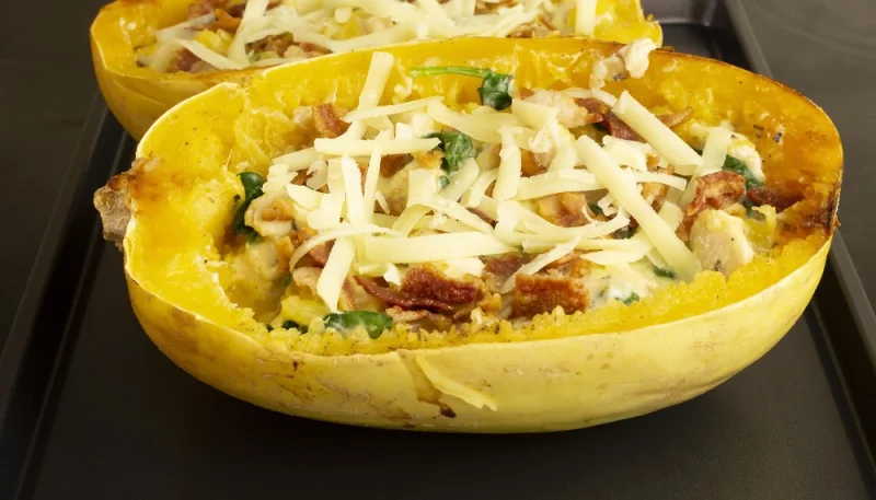 Courge spaghetti au four